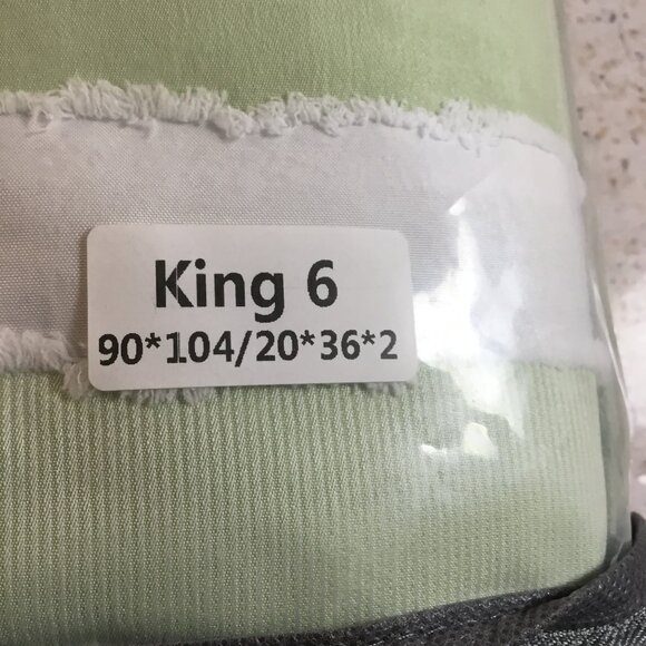 WARMDERN White and Green Boho Duvet Cover King Size, Striped Tufted Duvet Cover - Picture 8 of 8